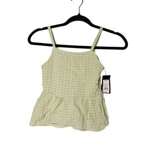 Art Class Green Peplum Top Girls Small NWT